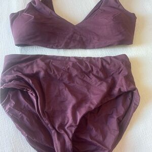 SPANX Women's Burgundy Bikini Set